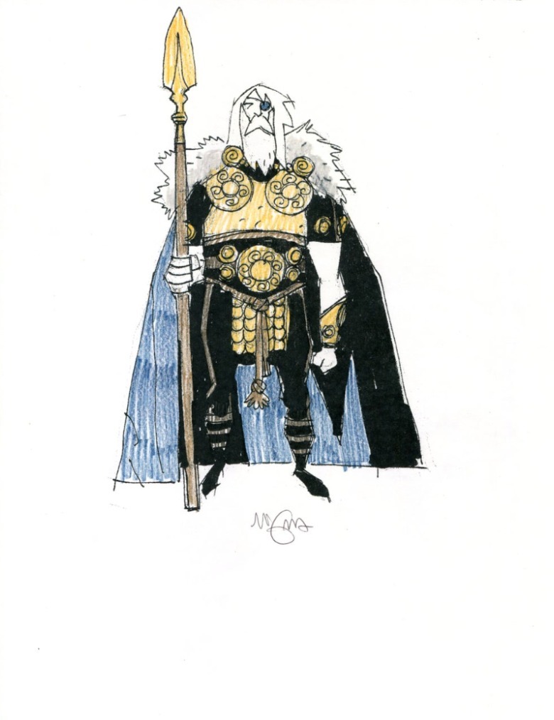 Mike Mignola Odin is a concept art