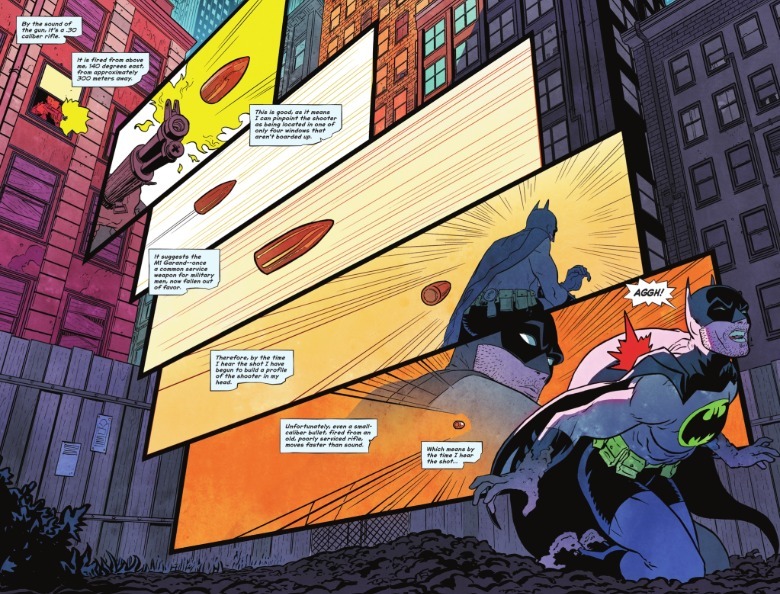 Batman gets shot in Dark Patterns #8