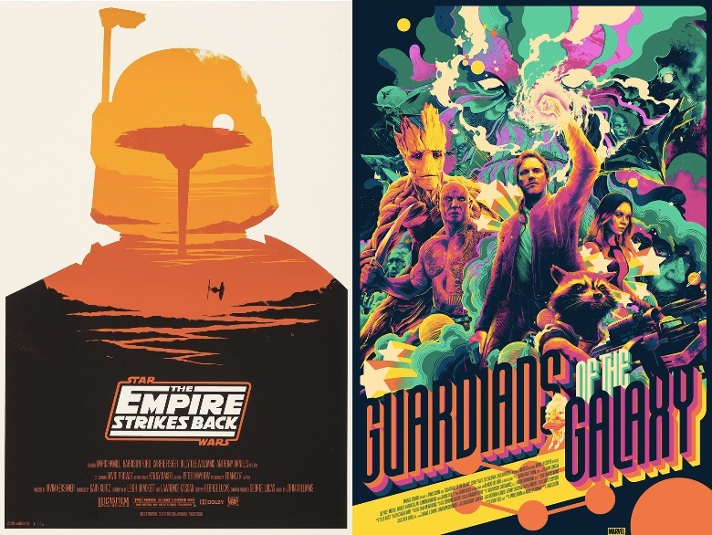 Olly Moss' The Empire Strikes Back / Matt Taylor's Guardians of the Galaxy