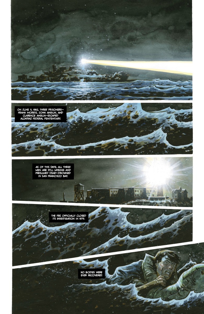 Opening page from Alcatraz #1