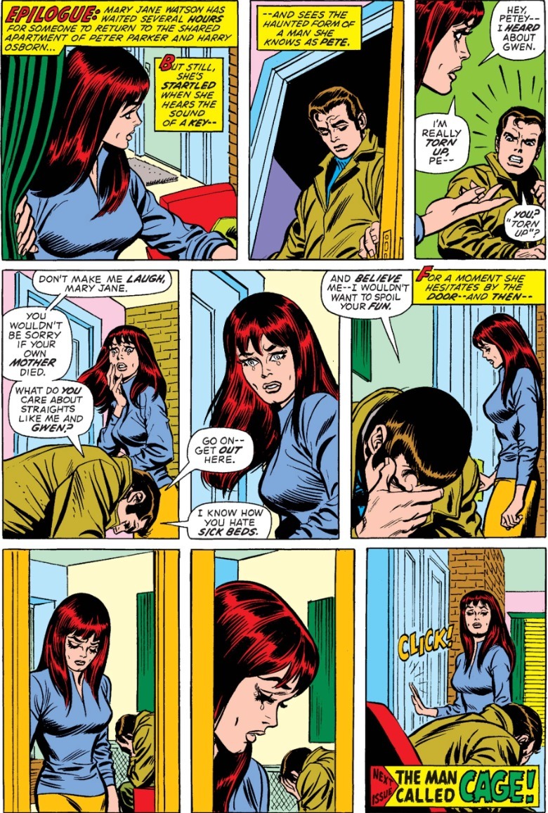 Amazing Spider-Man # 122 Epilogue by Peter and Mary Jane