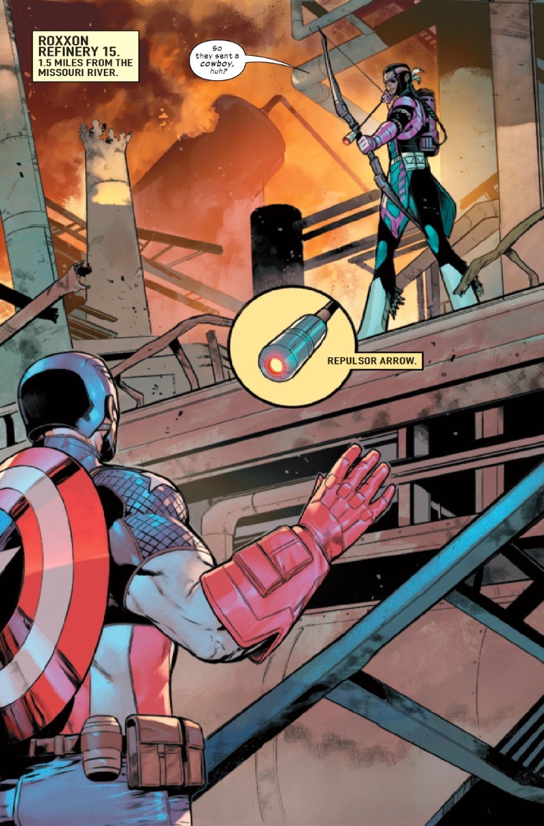 Ultimates #5 Captain America and Hawkeye