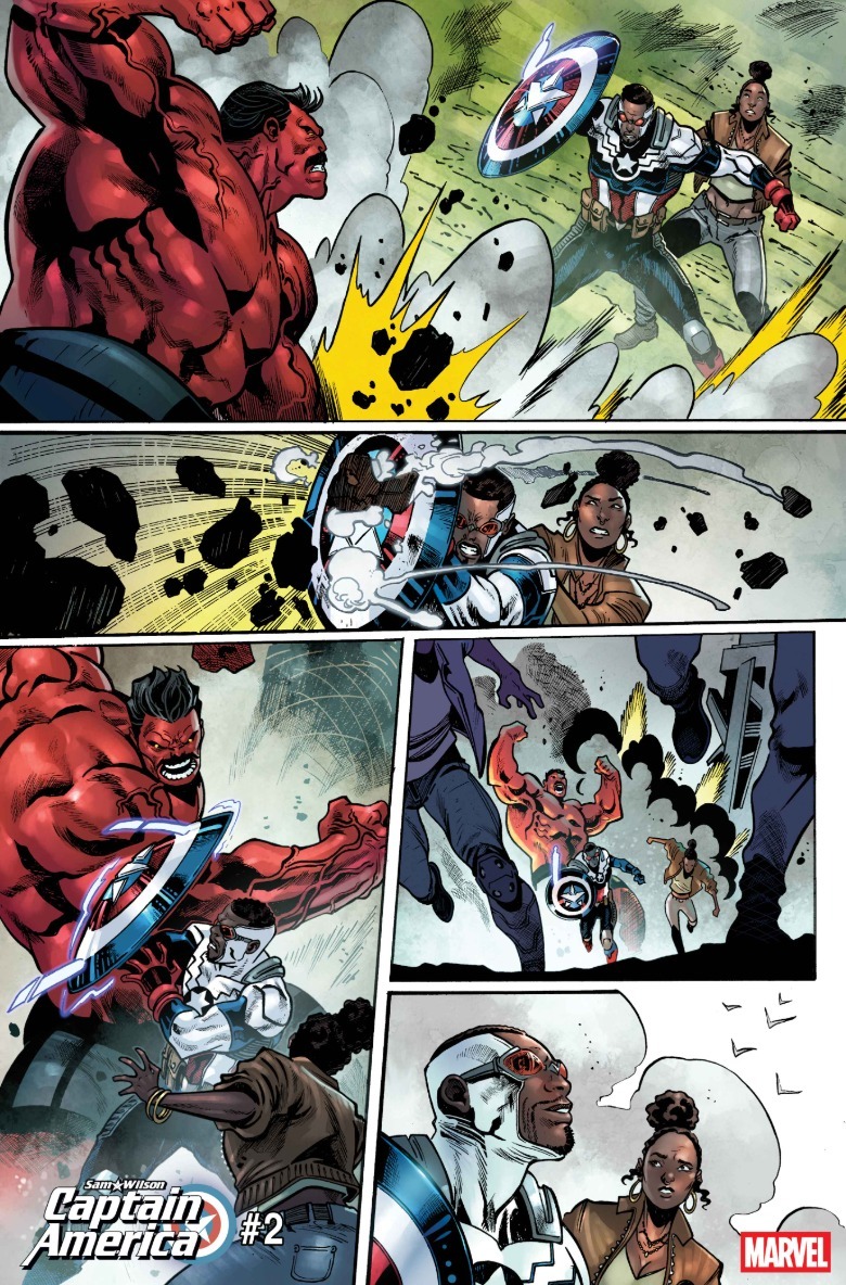 Capitão América vs Hulk Vermelho Marvel Comics