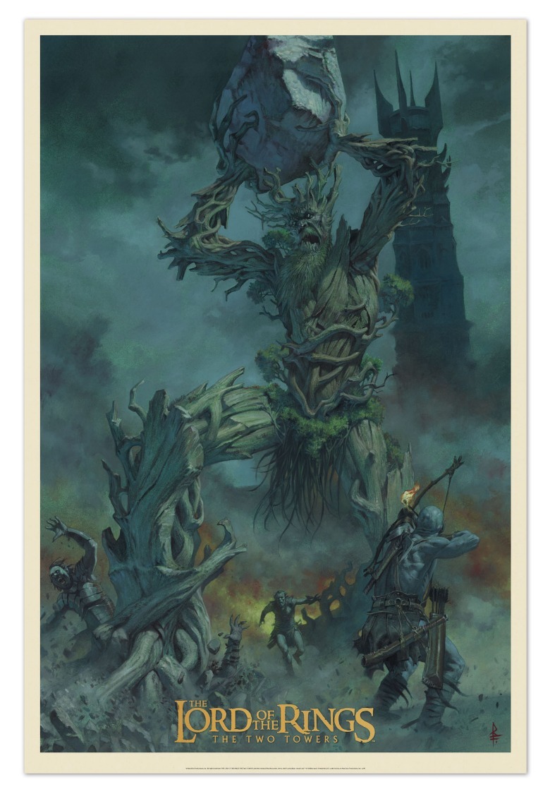 Mondo's Lord of the Rings: The Two Towers poster by Riccardo Federici