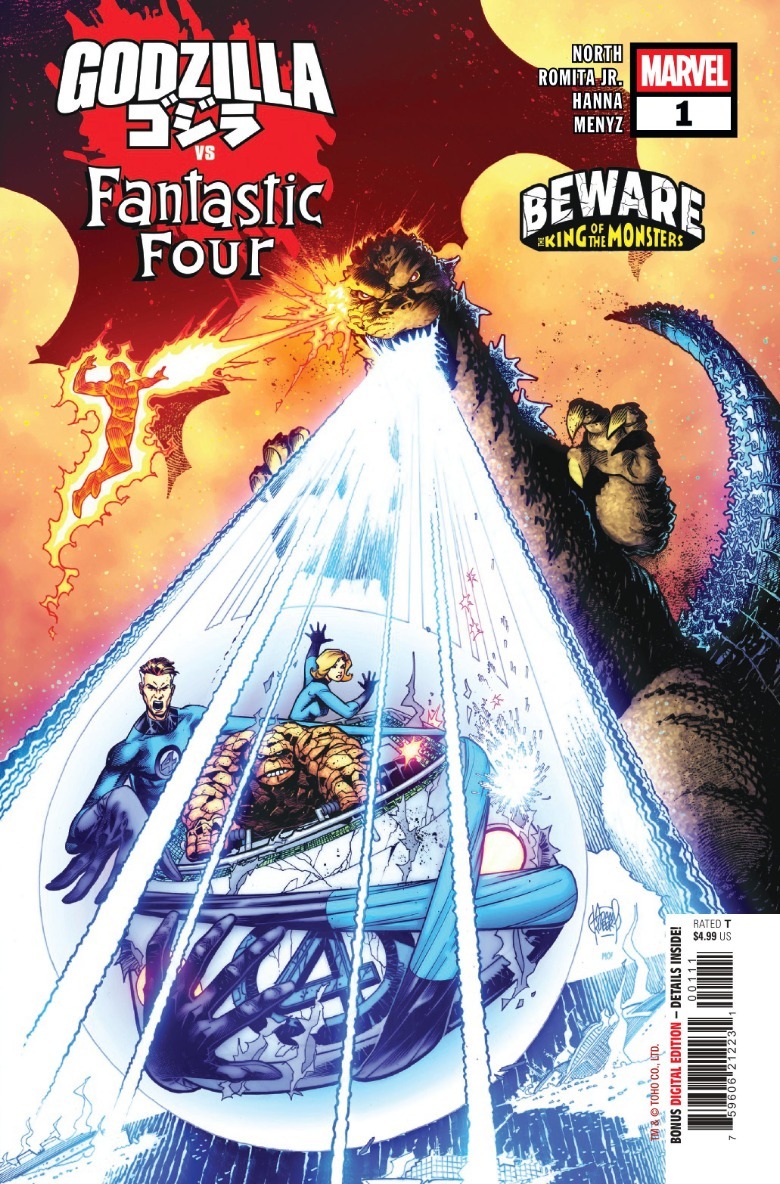 Godzilla vs Fantastic Four cover