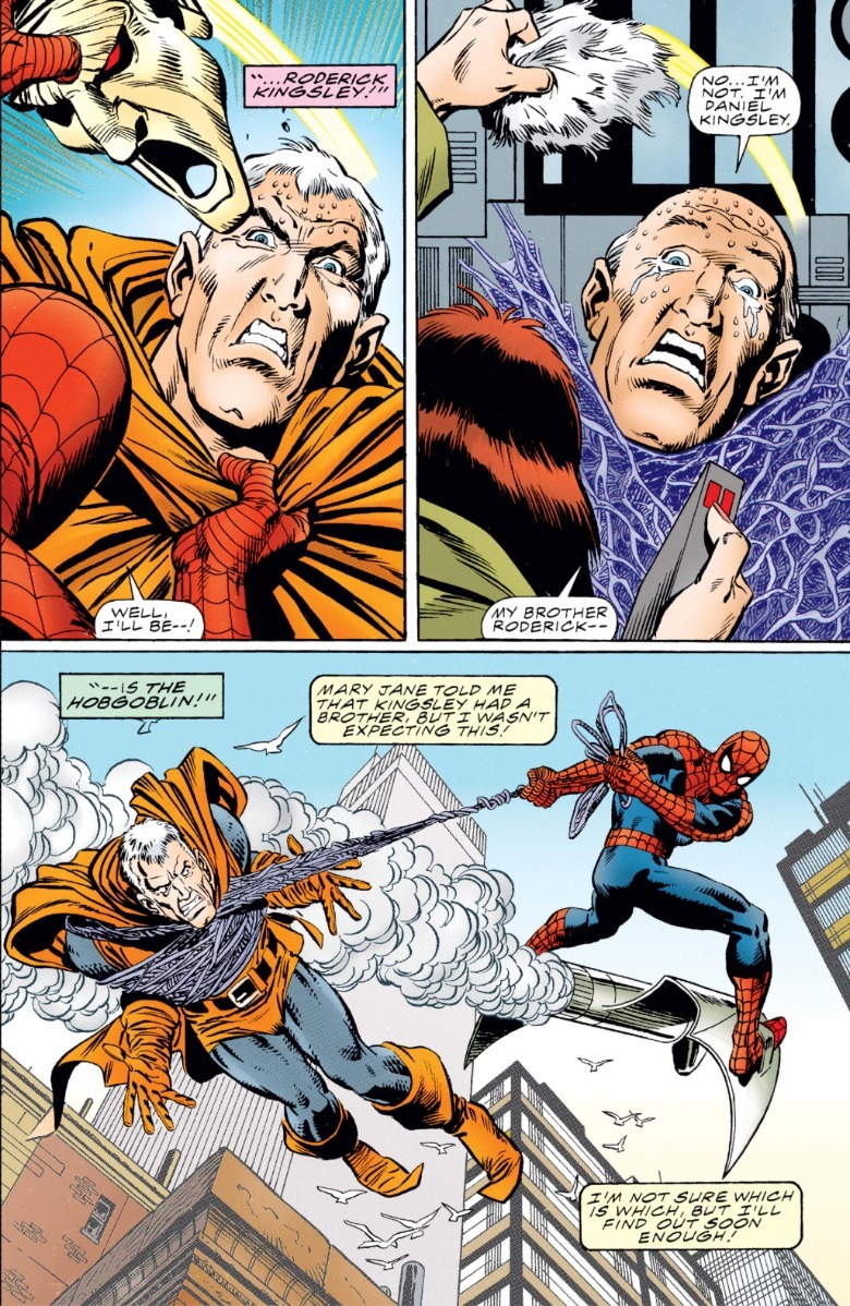 Roderick Kingsley unmasked as the Hobgoblin in Spider-Man: Hobgoblin Lives