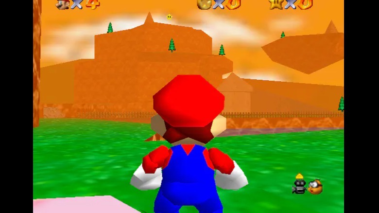 Mario's juicy booty in Super Mario 64