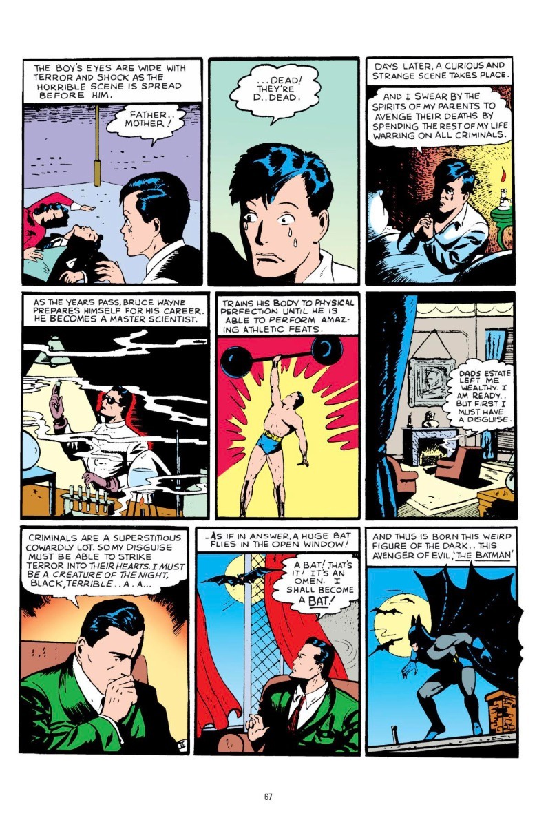 Detective Comics #33 the origin of Batman