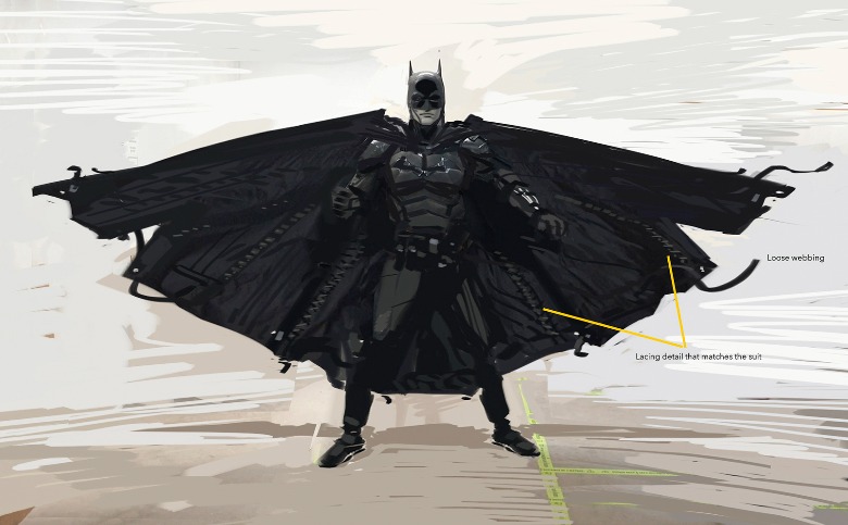 The Batman Wingsuit Concept Art