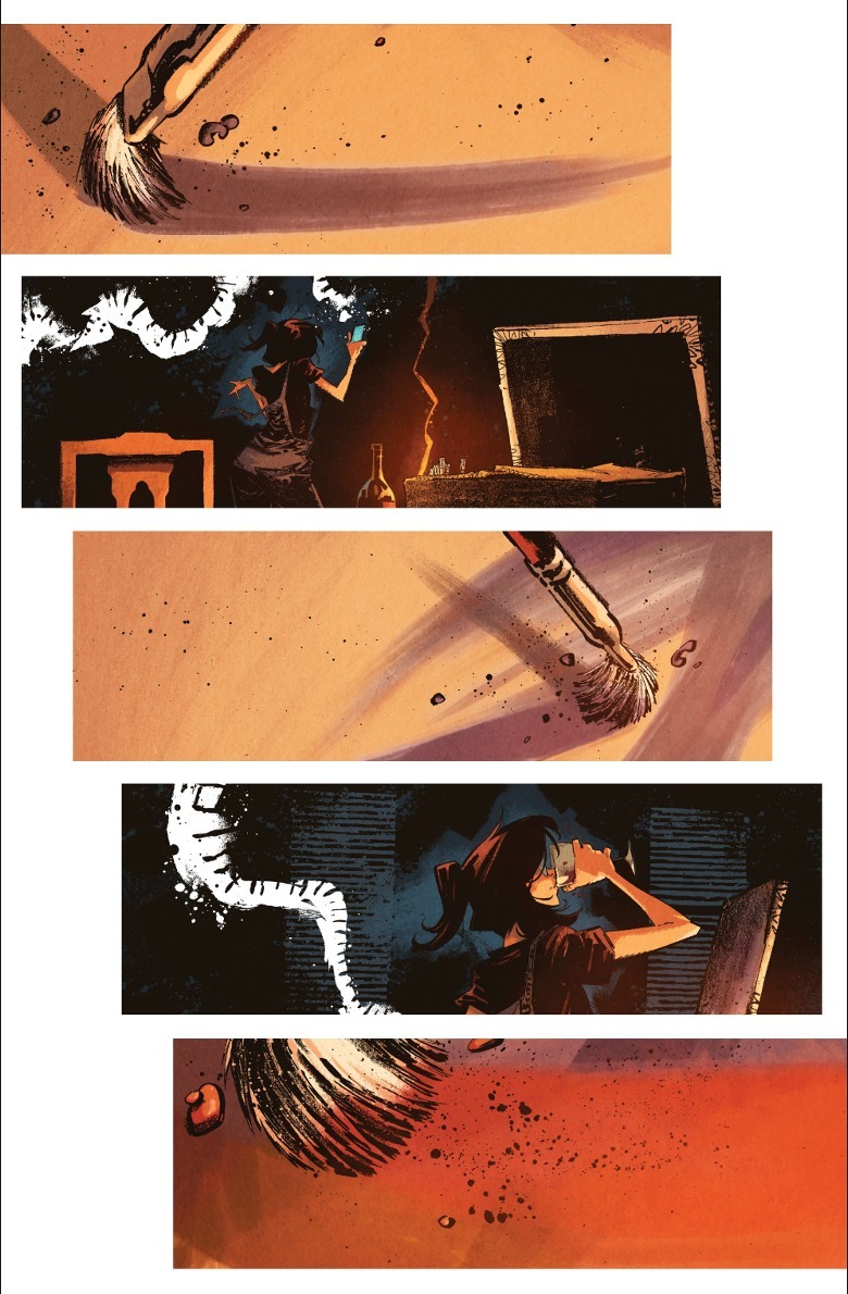 The Me You Love in the Dark Ro painting sequence