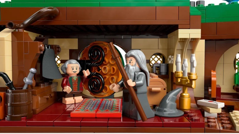 LEGO Senhor dos Anéis O Playset do Condado dentro da porta da frente