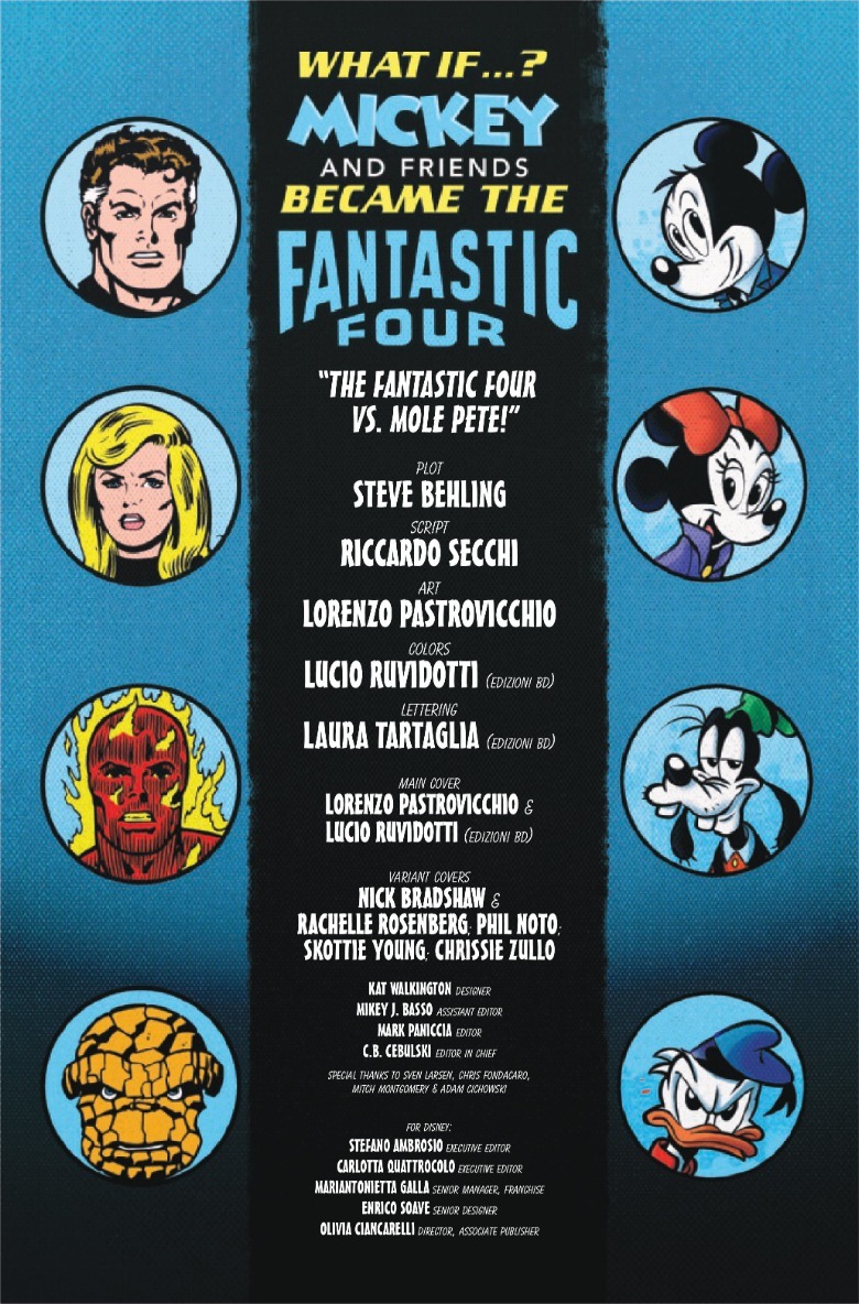 Mickey Mouse y sus amigos Los Cuatro Fantásticos Página 1