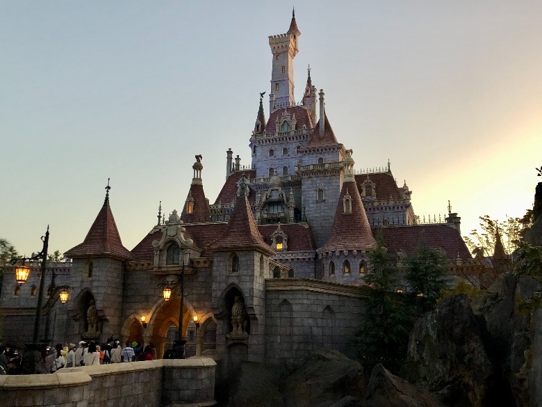 Enchanted Tale Beauty Beast Castle Sunset