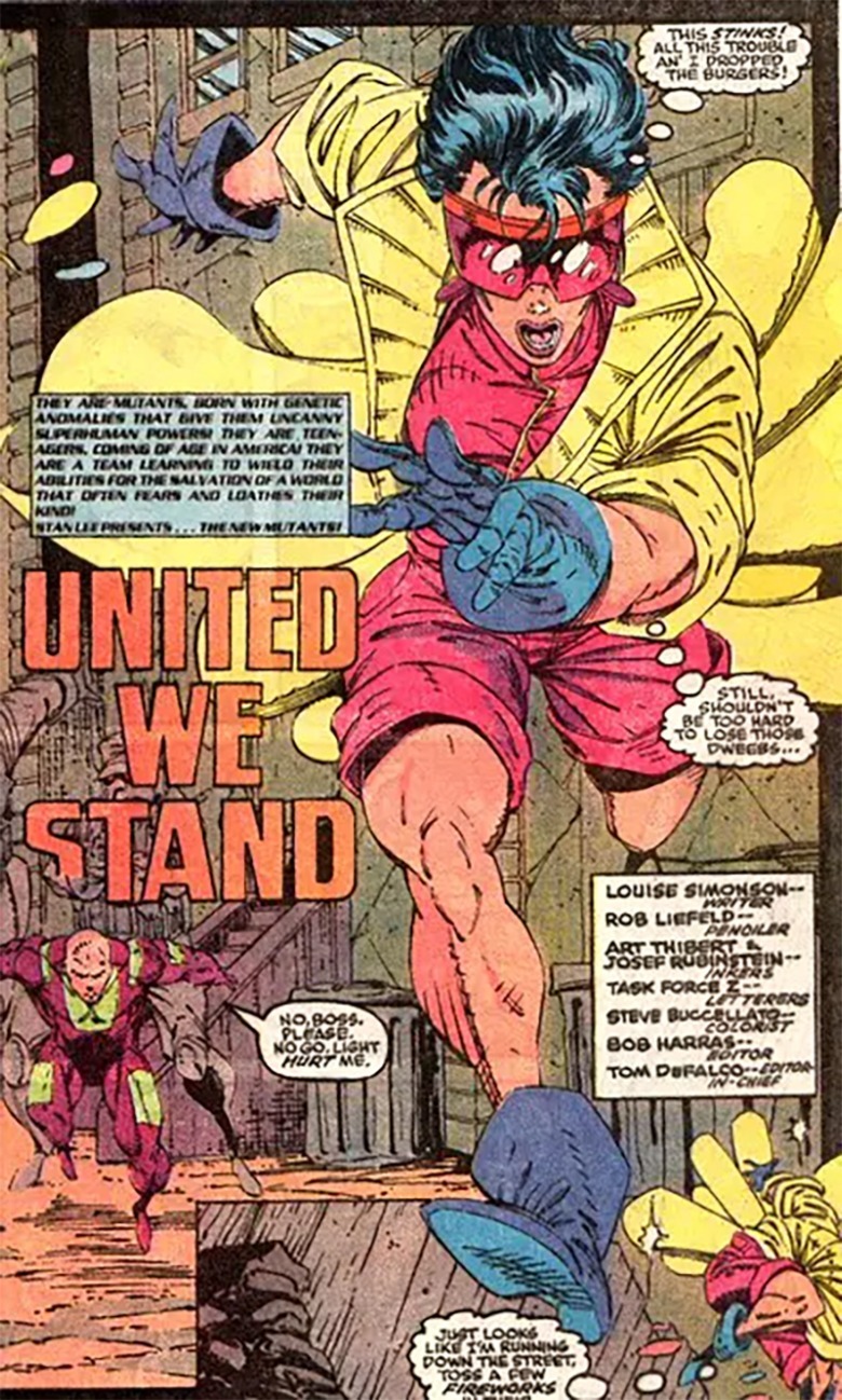 Jubileu correndo com o pé esquerdo em uma história em quadrinhos da Marvel