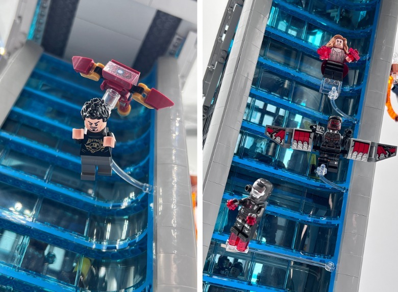 LEGO Avengers Tower exterior scenes