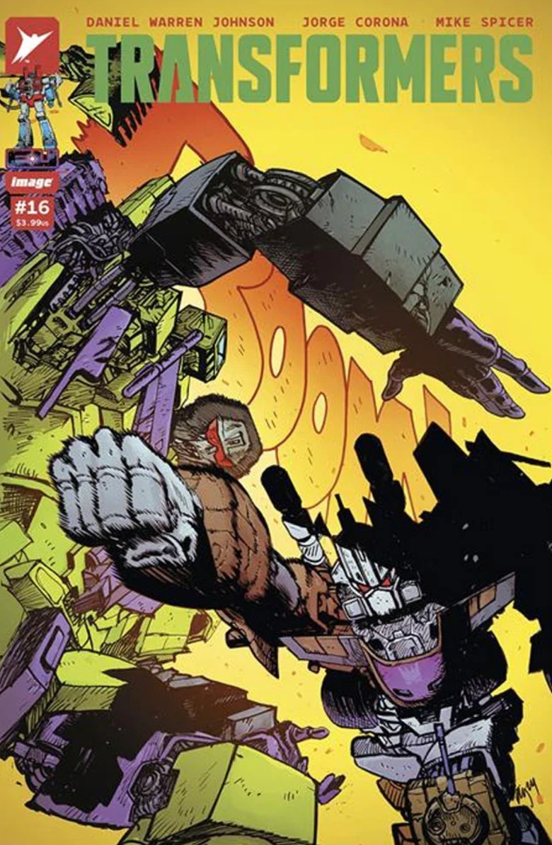 Transformers #16 cover Devastator vs Bruticus