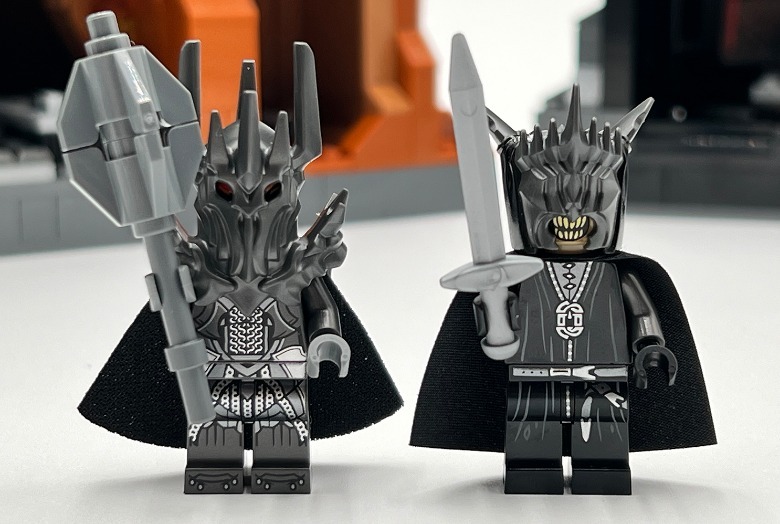 Sauron and Mouth of Sauron minifigures form LEGO Lord of the Rings Barad Dur playset