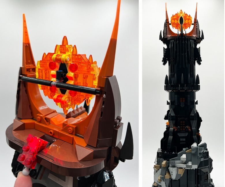 LEGO Lord of the Rings Barad Dur Eye of Sauron tower