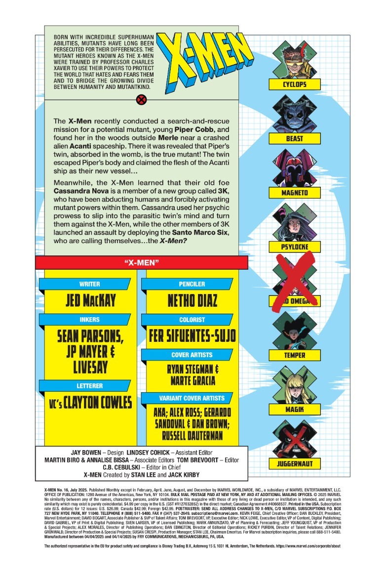 X-Men #16 page Recap