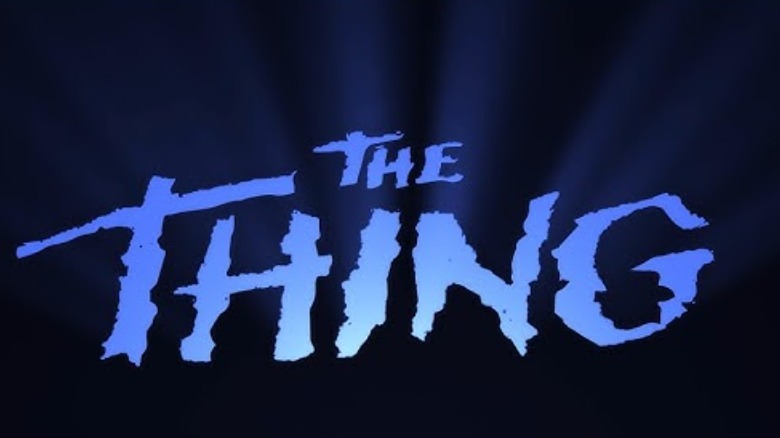 Cartão de título de The Thing 1982, de John Carpenter