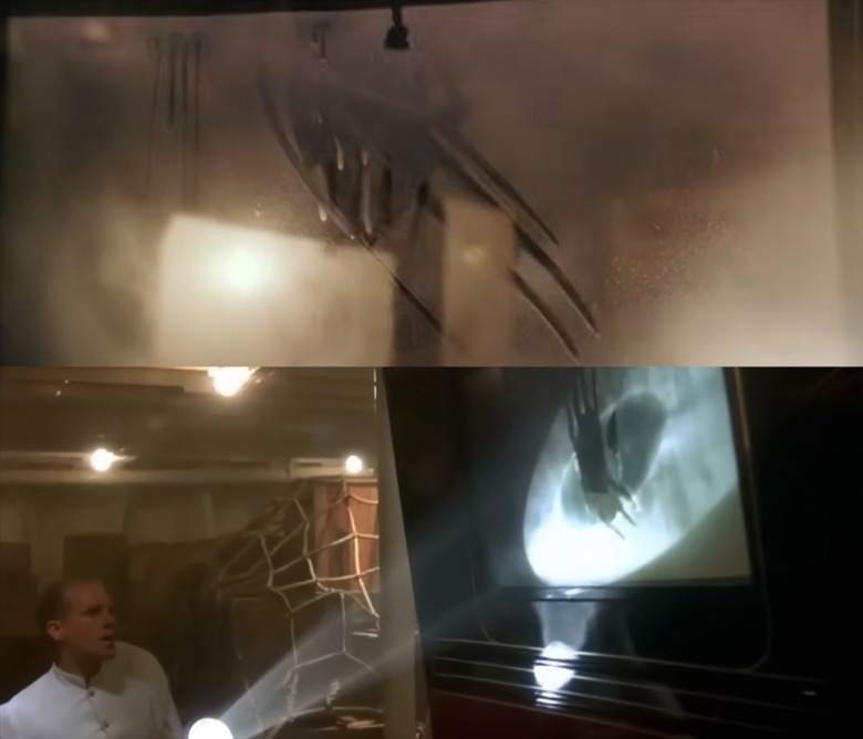 The handprint left by Rose in the Titanic sex scene