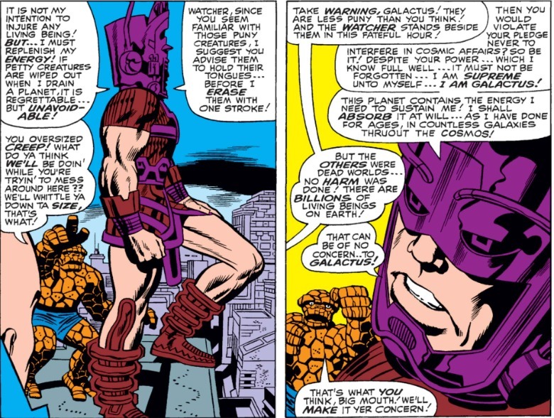 Fantastic Four #49 Galactus and the thing