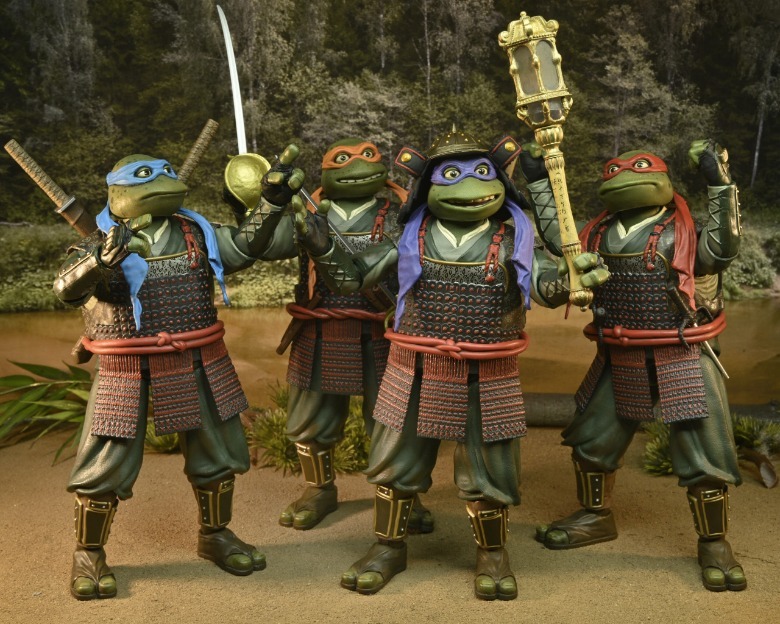 NECA Teenage Mutant Ninja Turtles III Action Figures SDCC