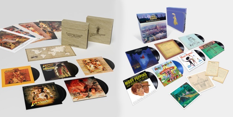 Indiana Jones and Mary Poppins 60th Anniversary vinyl collector sets
