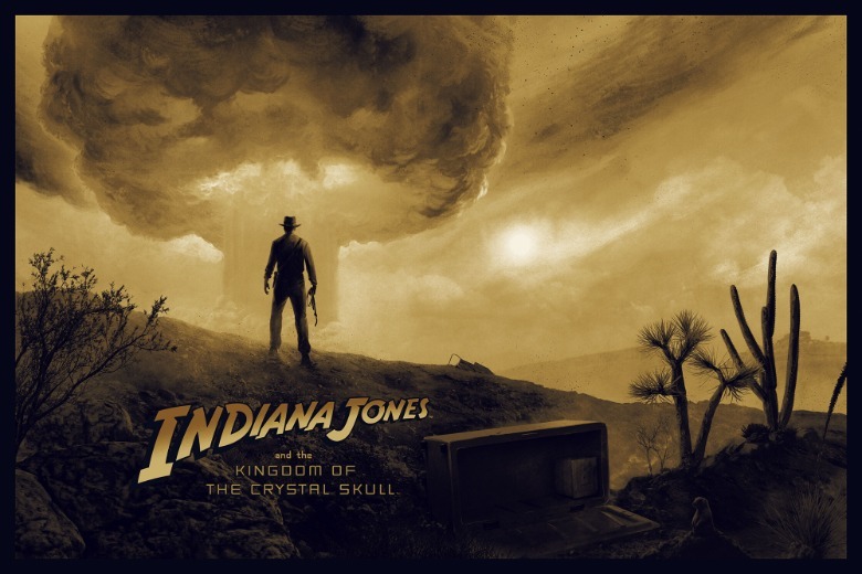 Matt Fergusons Poster „Indiana Jones und das Königreich des Kristallschädels“.