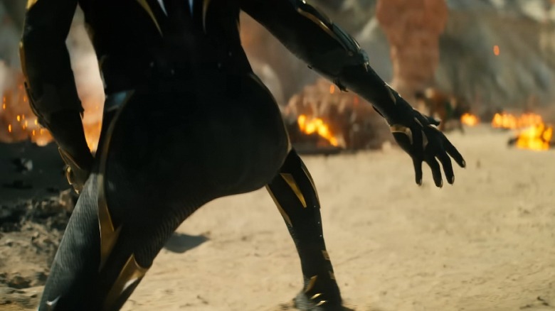 The Black Panther costume from Black Panther: Wakanda Forever