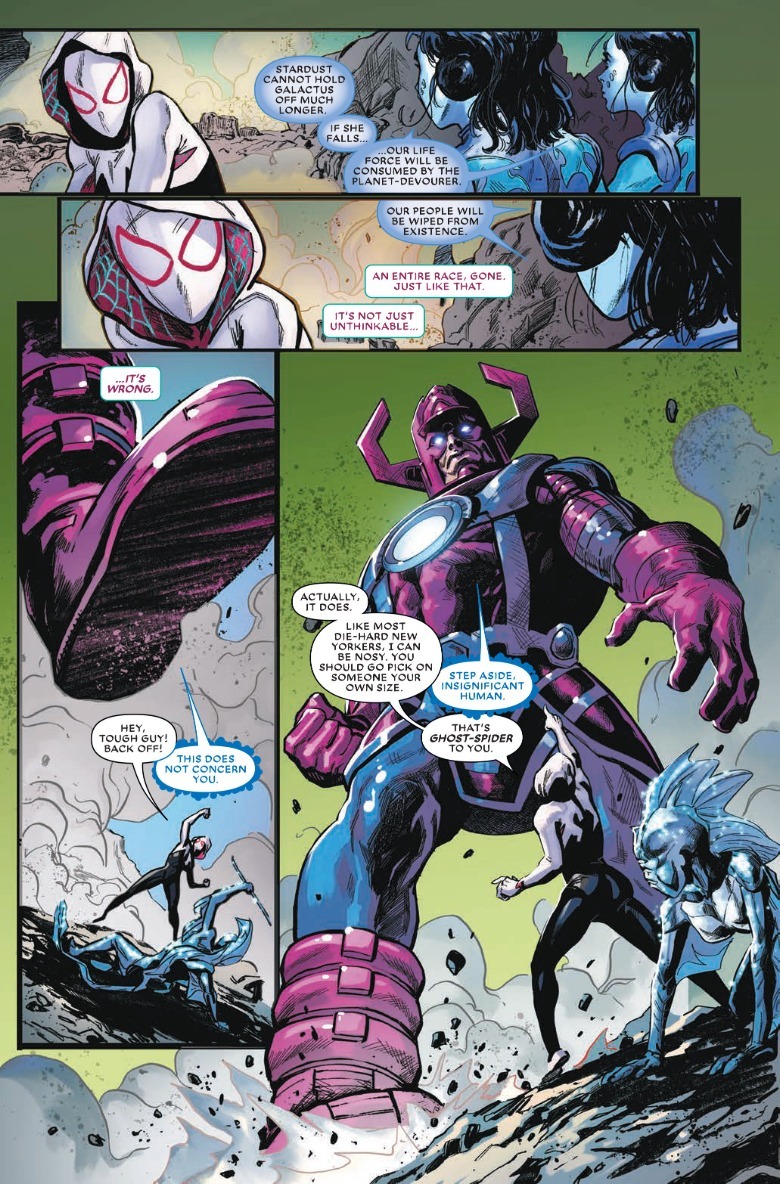 ¿Qué pasa si Galactus se convierte en Spider-Gwen? Página 4