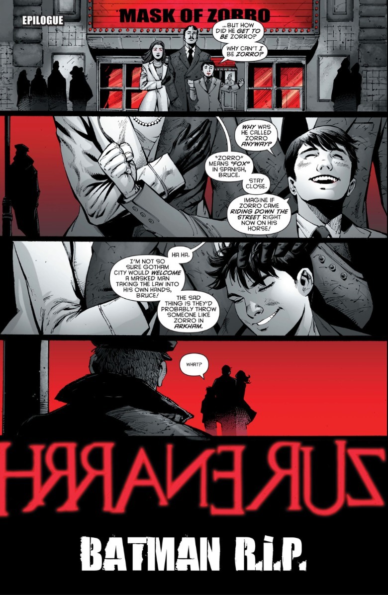 Batman RIP final page Bruce