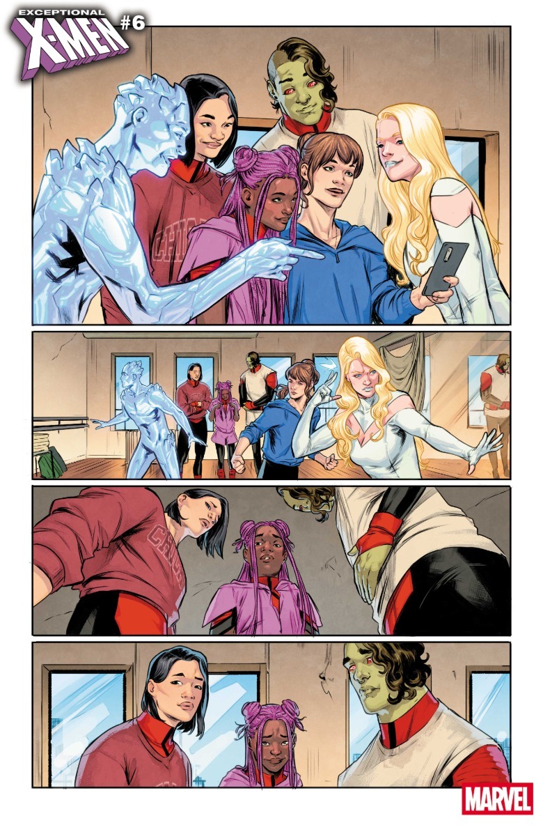Extraordinario X-Men Kitty Pryde Emma Frost Ice-Man