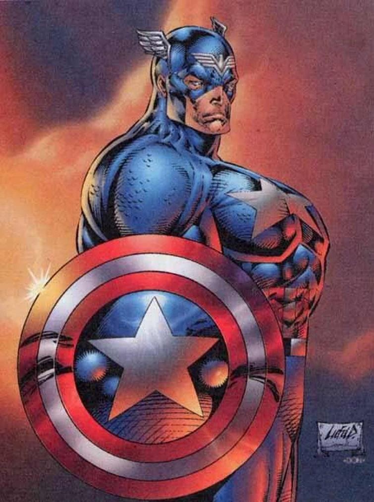 A infame capa do Capitão América de Rob Liefeld