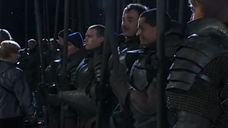 Uruk-hai on the set of Lord of the Rings