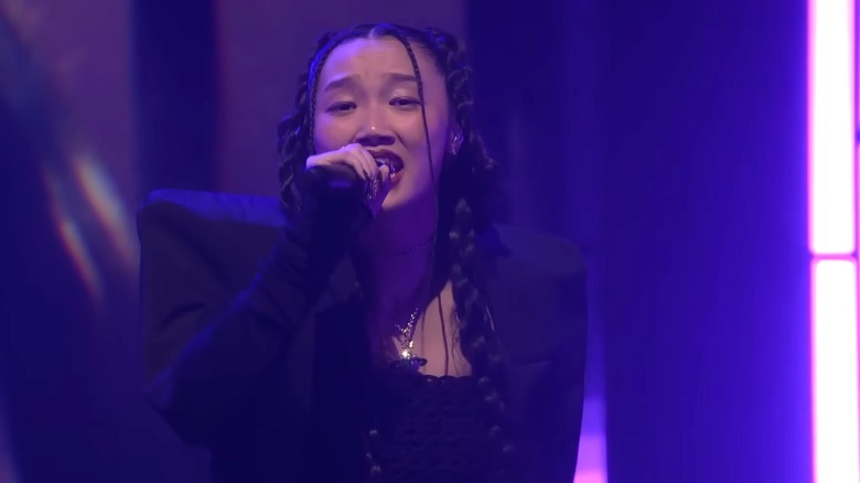 Audrey Nuna sings on The Tonight Show Starring Jimmy Fallon