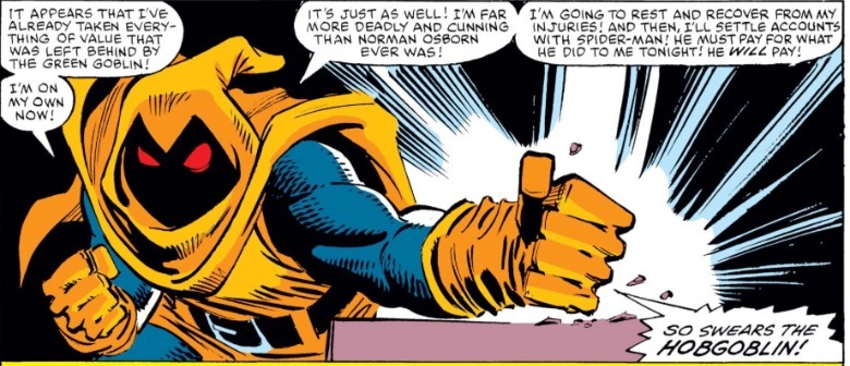 Amazing Spider-Man #261 Hobgoblin swears revenge on Spider-Man