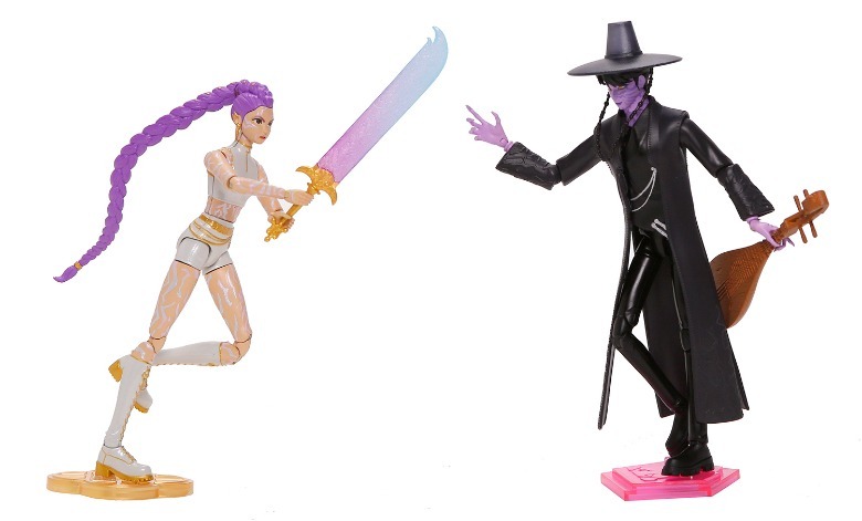 KPOP Demon Hunters final battle action figure two-pack from Mattel