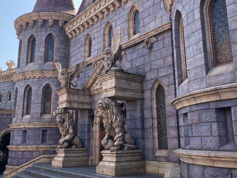 Enchanted Tale Beauty Beast Castle Lions