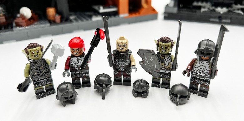 Orc minifigures from LEGO Lord of the Rings Barad Dur playset