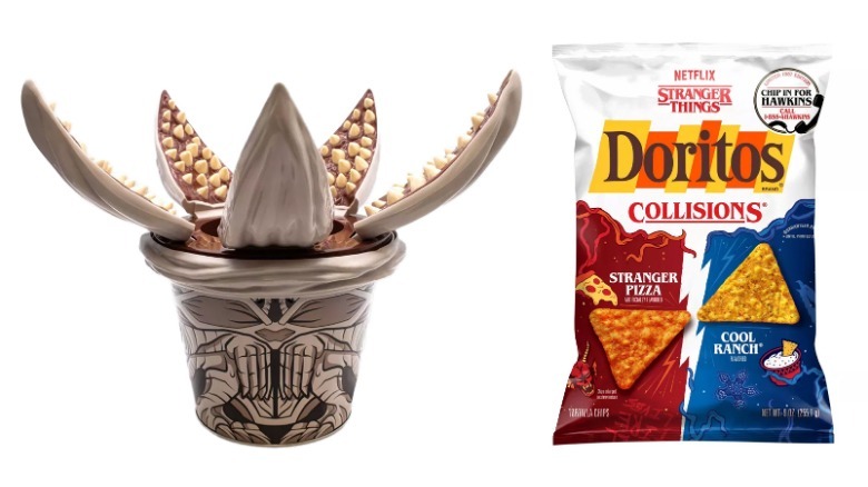 Demogorgon Popcorn Bucket and Stranger Things Doritos