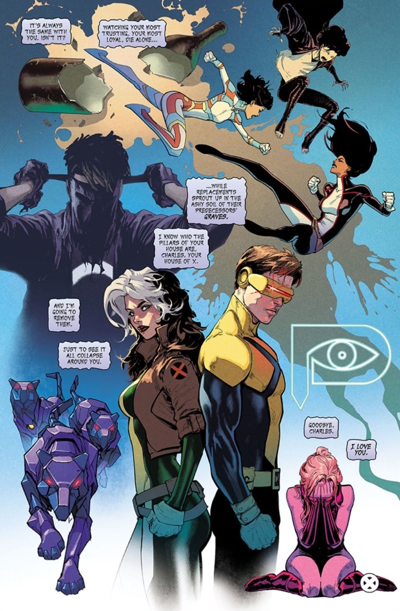 Uncanny X-Men #1 Última página Cyclops y Rogue espalda con espalda