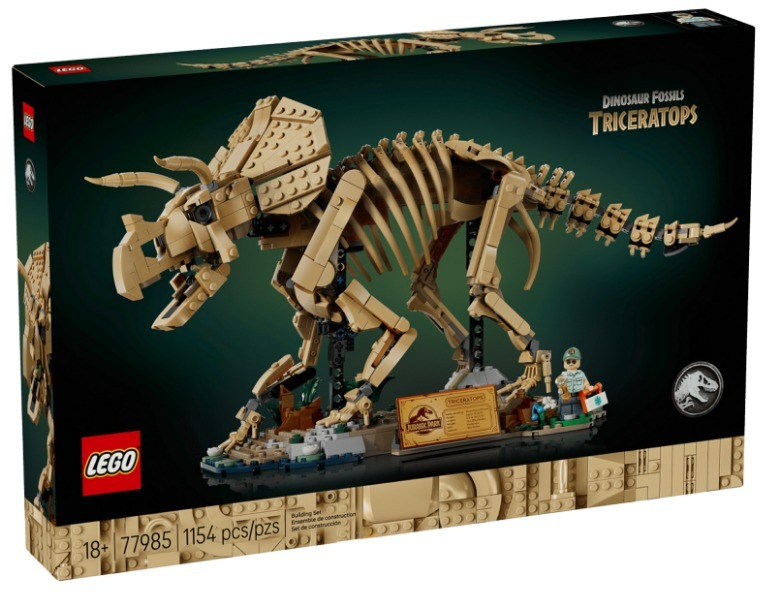 LEGO Jurassic World Dinosaur Fossils Triceratops Box
