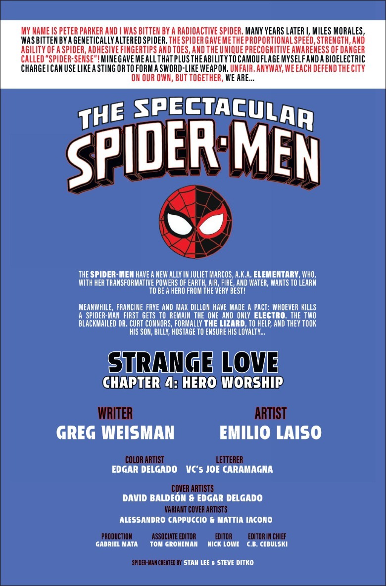 Spectacular Spider-Men #12 recap page