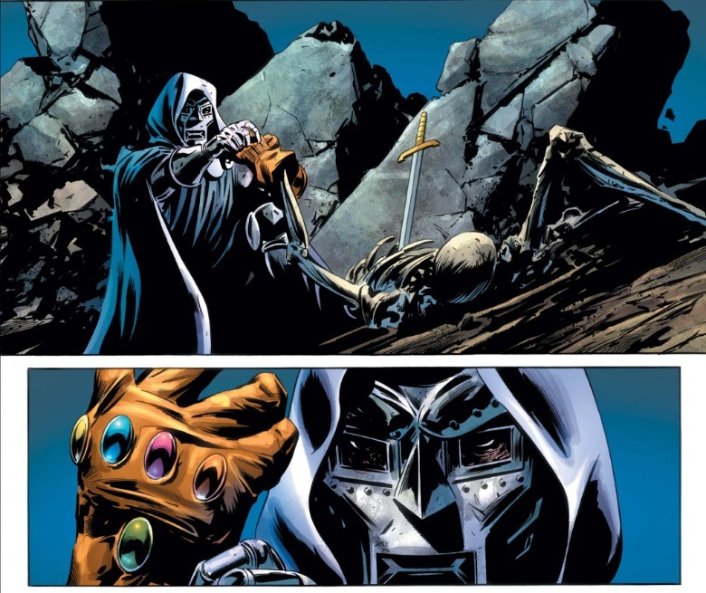 FF #16 Doctor Doom recibe el Guantelete del Infinito