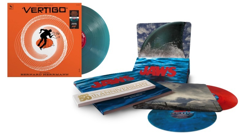 Vertigo and Jaws 50 anniversary vinyl soundtracks