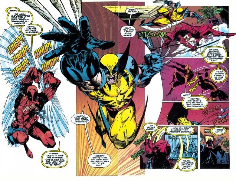 Wolverine #88 Deadpool contra Wolverine Arte de Adam Kubert Marvel Comics