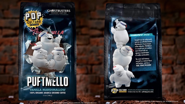 Sabor Puftmello de café da cultura pop dos Caça-Fantasmas