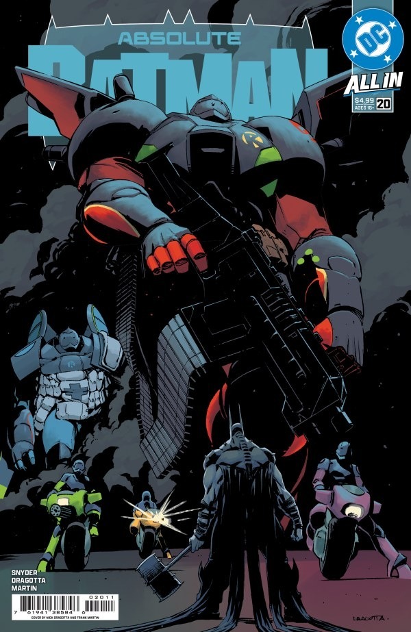 Absolute Batman #20 cover - Batman vs Robins