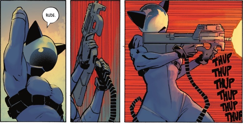 Sure Batman # 13 - Cuarwoman Fing Asif Rifle